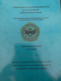 Laporan Kegiatan Asisten Mengajar Di MAN 1 Banjarmasin Tahun Pelajaran 2022/2023