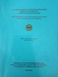 Laporan Kegiatan Asisten Mengajar Di MAN 1 Banjarmasin Tahun Pelajaran 2022/2023