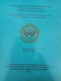 Laporan Kegiatan Asisten Mengajar Di MAN 1 Banjarmasin Tahun Pelajaran 2022/2023